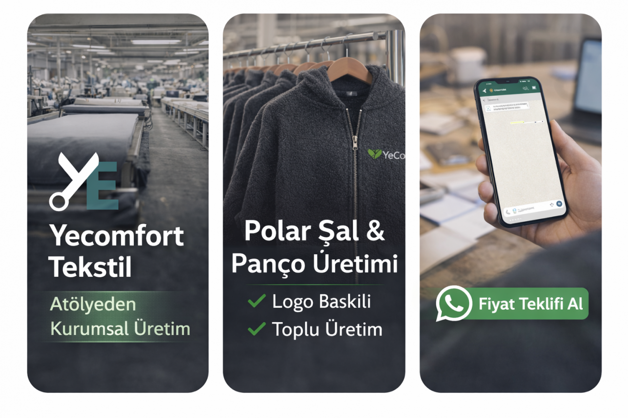 Polar şal ve panço üretimi – Yecomfort Tekstil